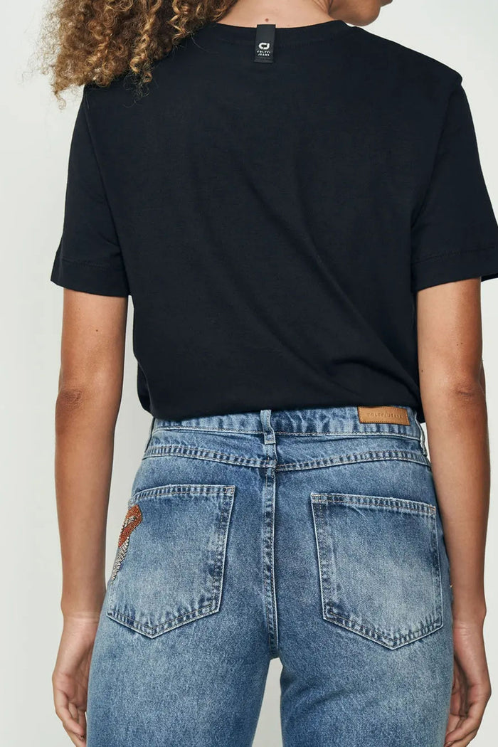 Camiseta Colcci Jeans con Aplicación