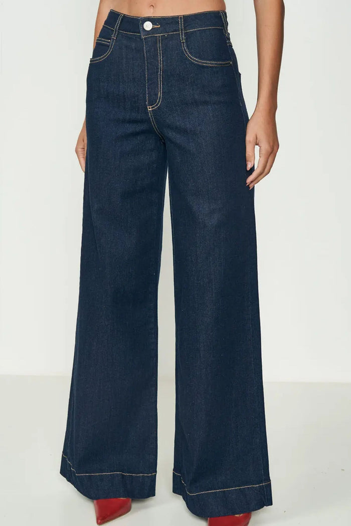 Calza Jeans Lisboa Stretch Wide Leg