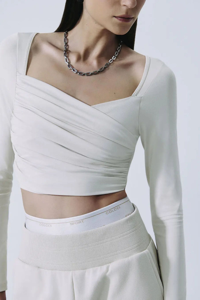 Blusa Fit Elegance con Drapeado