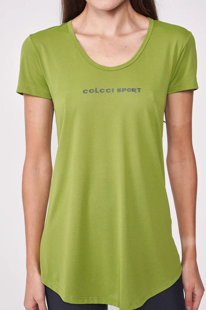 Polera de Mujer con Mangas Corta de Colcci Sport Celeste