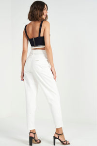 Pantalón Jeans de Sarja Joana con Cinturón de Colcci