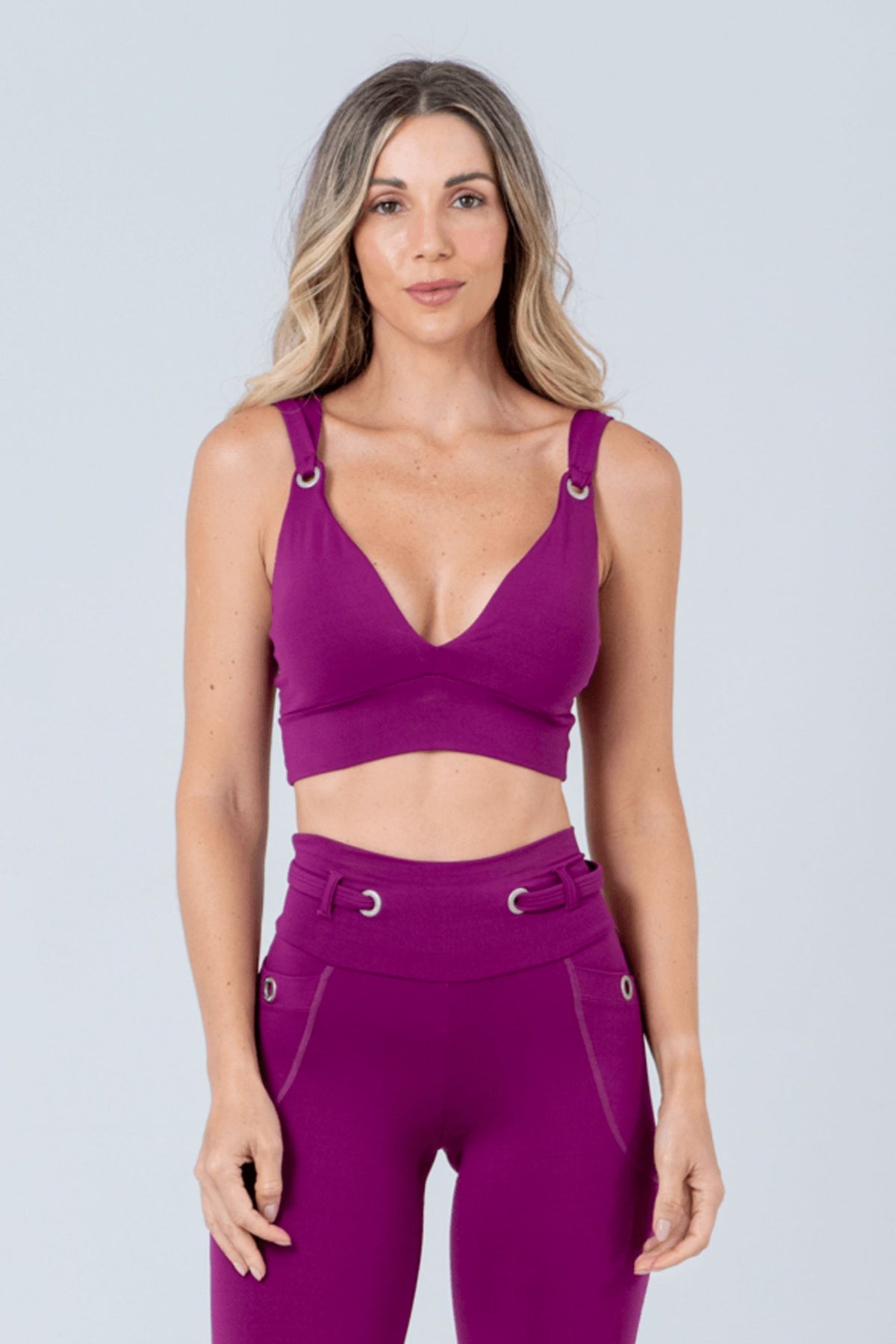 Top Fitness Blossom Fucsia Oscuro
