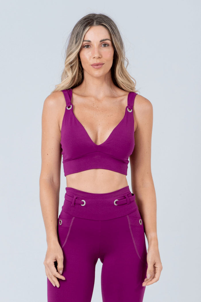 Top Fitness Blossom Fucsia Oscuro
