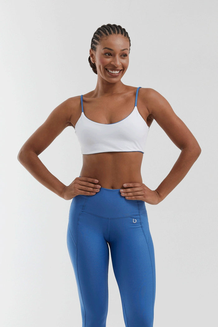 Top Beach Tenis Nebula Reversible Azul Titan / Blanco
