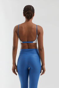 Top Beach Tenis Nebula Reversible Azul Titan / Blanco