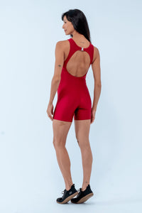 Enterito Corto Fitness Divine Rojo Batom