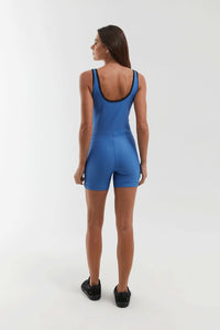 Enterito Corto Fitness Nebula Azul Titan / Negro