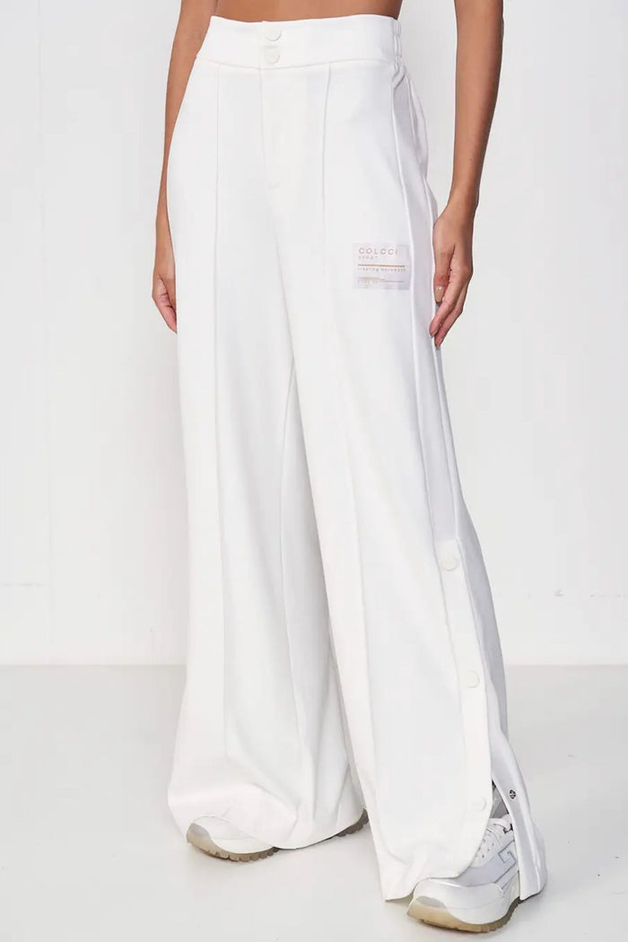 Pantalón  con Aberturas – Off White – Colcci Sport