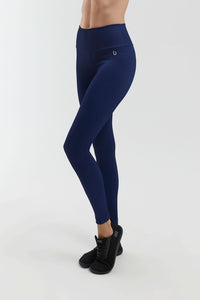 Calza Legging Aura Azul Marino / Canelado