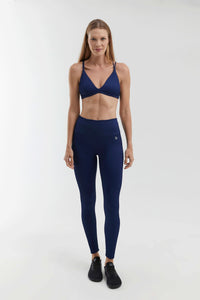 Calza Legging Aura Azul Marino / Canelado