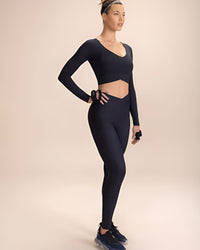Camiseta ML Cropped Skin Noir Black