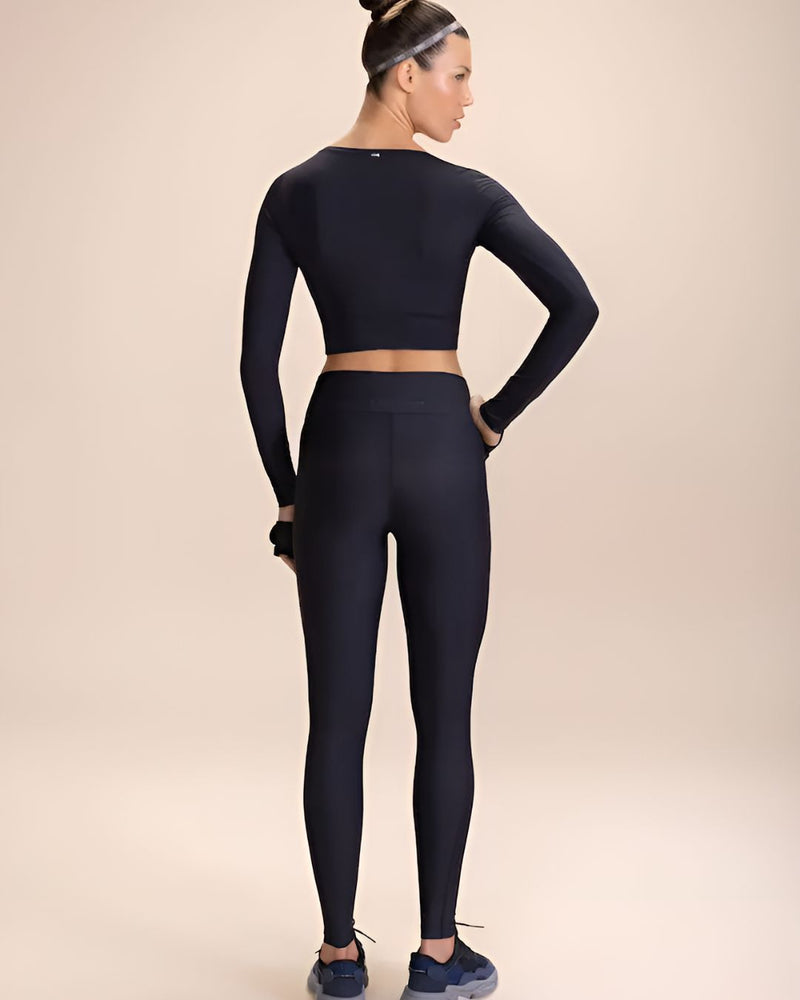 Camiseta ML Cropped Skin Noir Black