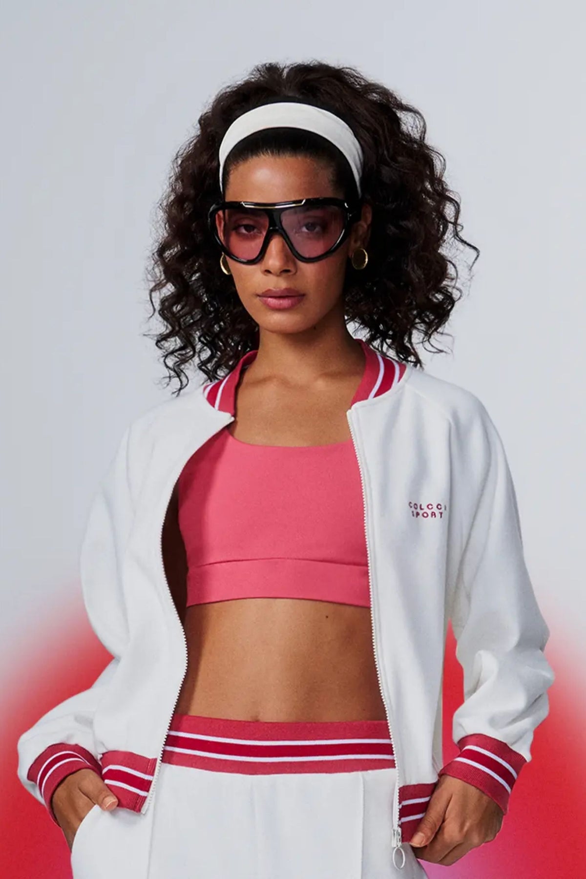 Chaqueta Femenina Loose con Detalle en Rayas