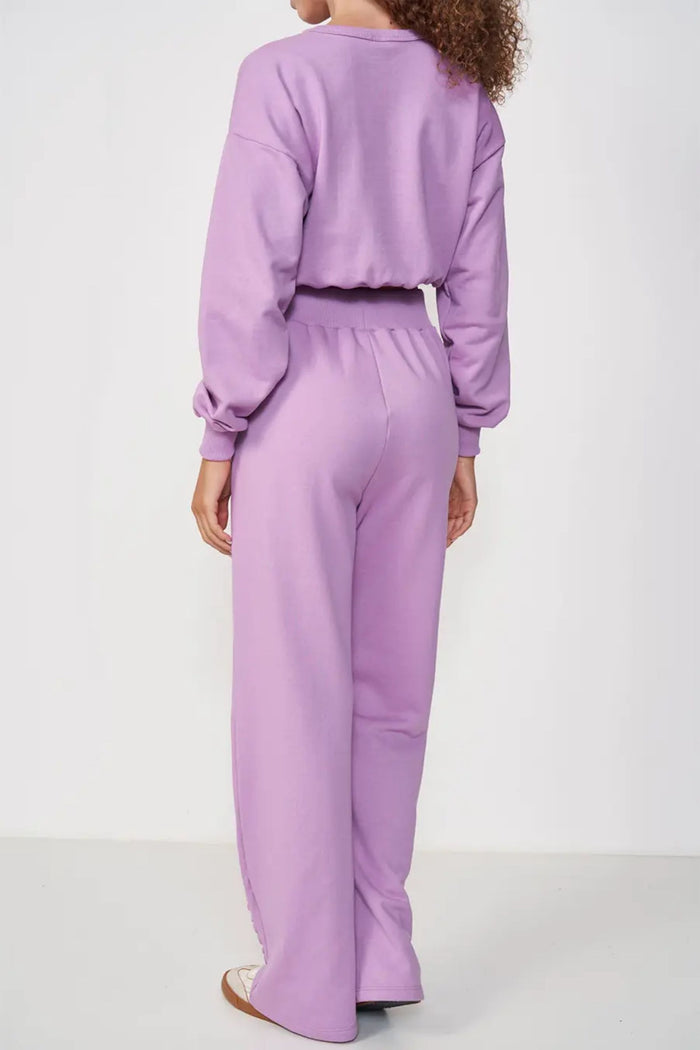 Conjunto Femenino de Polerón y Pantalón de Algodón