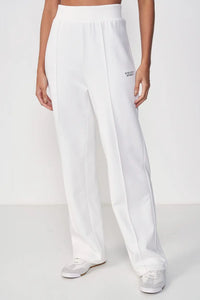 Pantalón de Moletón Recto Wide Leg Fashion – Blanco – Colcci Sport Inspire