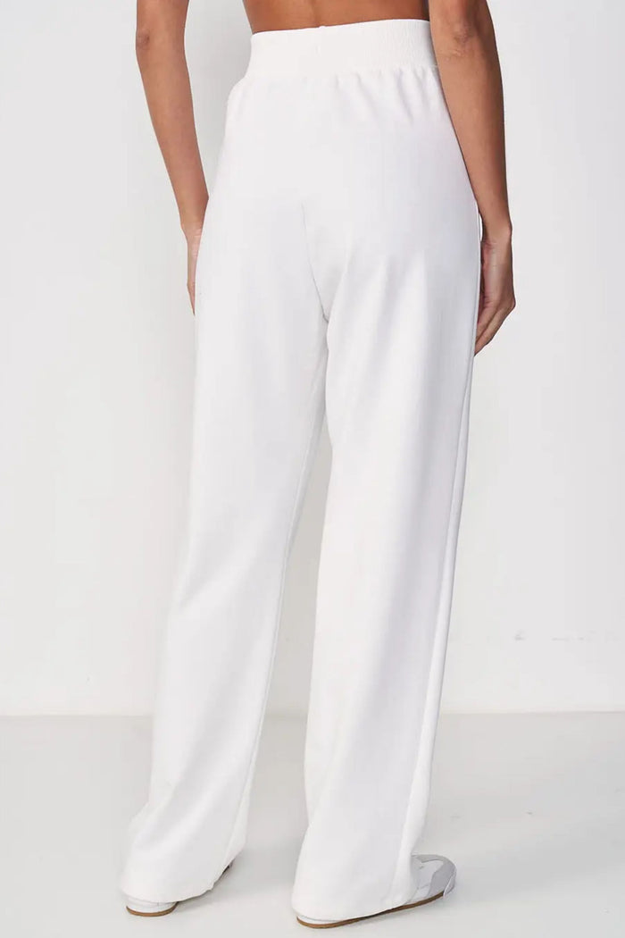 Pantalón de Moletón Recto Wide Leg Fashion – Blanco – Colcci Sport Inspire