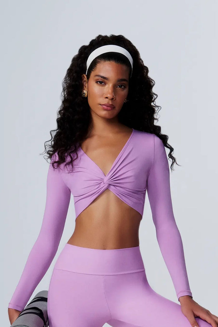 Blusa Femenina con Transpase Frontal – Lila – Colcci Sport
