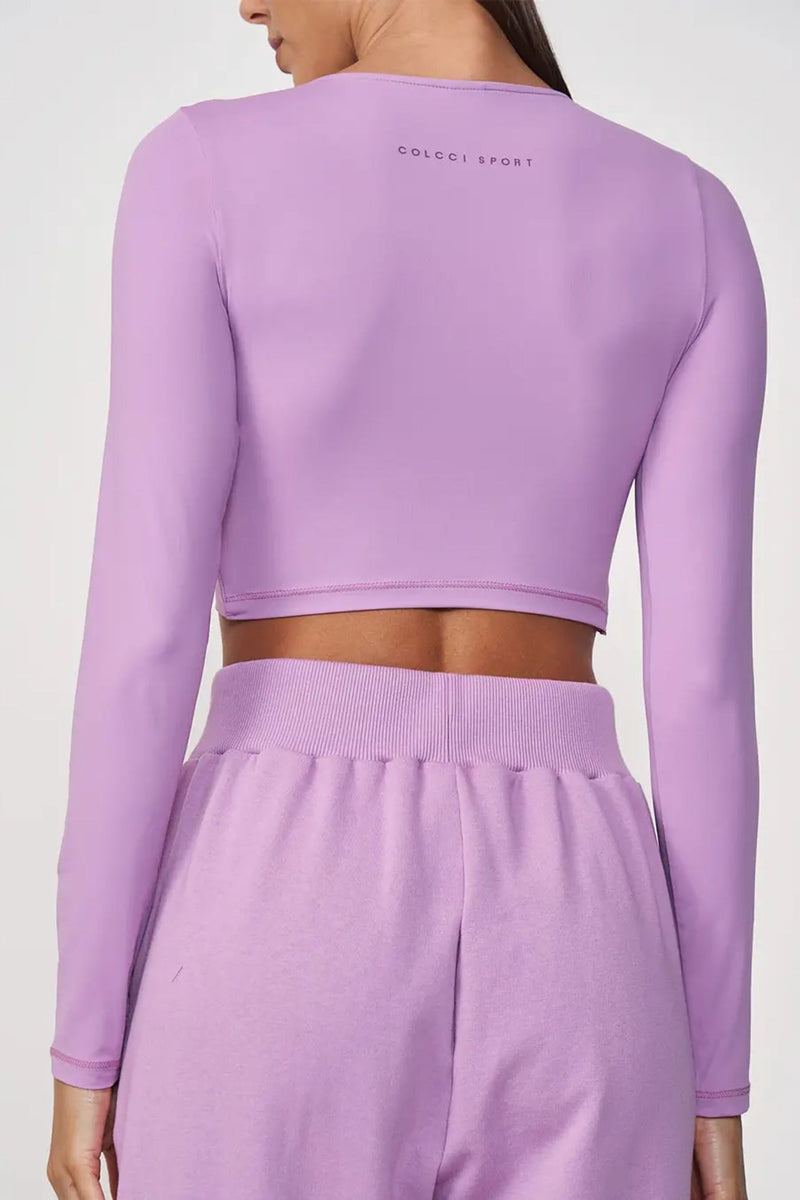 Blusa Femenina con Transpase Frontal – Lila – Colcci Sport