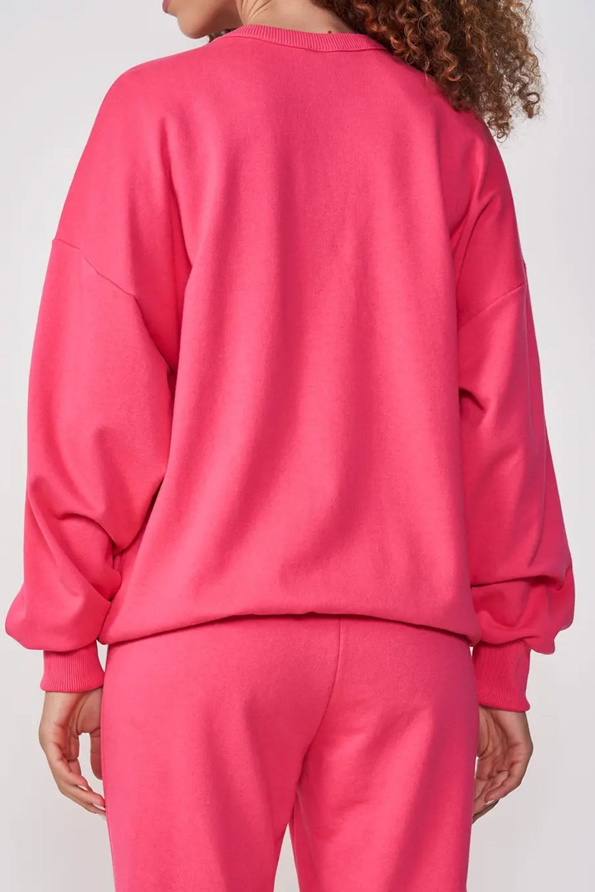 Blusón Moletom Femenino – Rosa – Colcci Sport