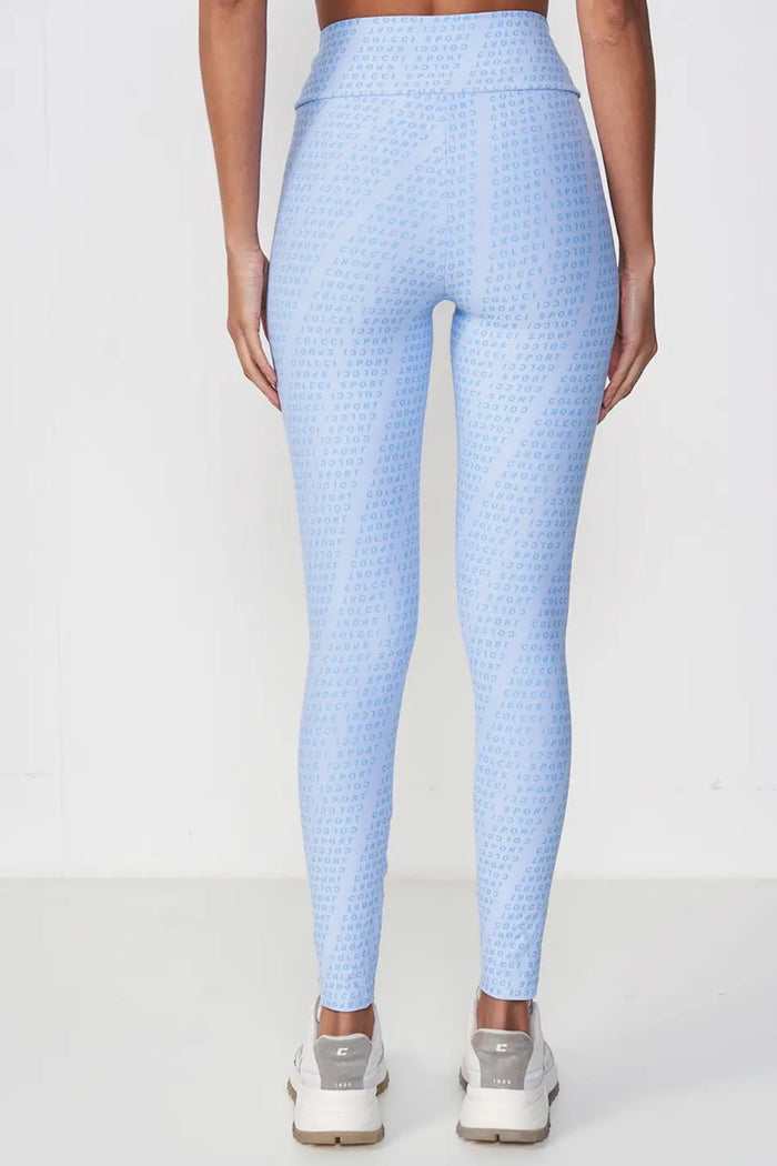Calza Legging Estampada – Celeste – Colcci Sport