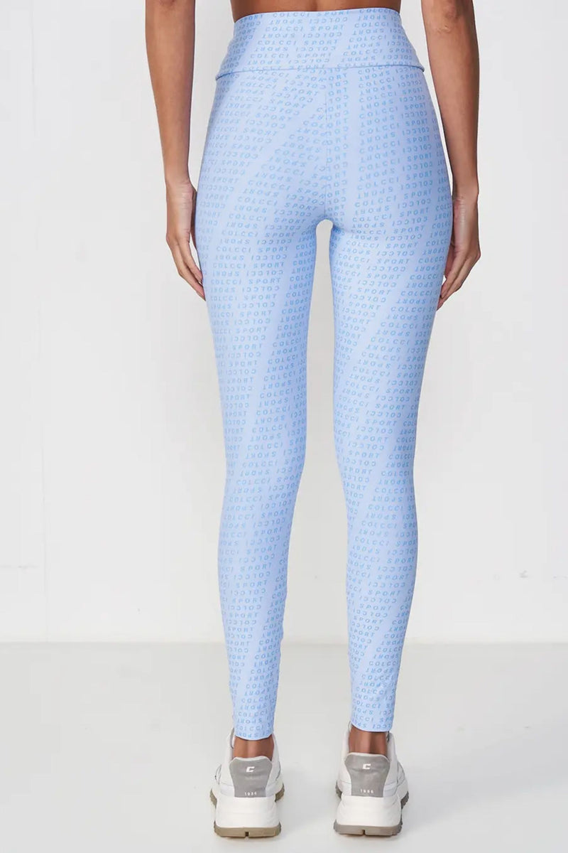 Calza Legging Estampada – Celeste – Colcci Sport