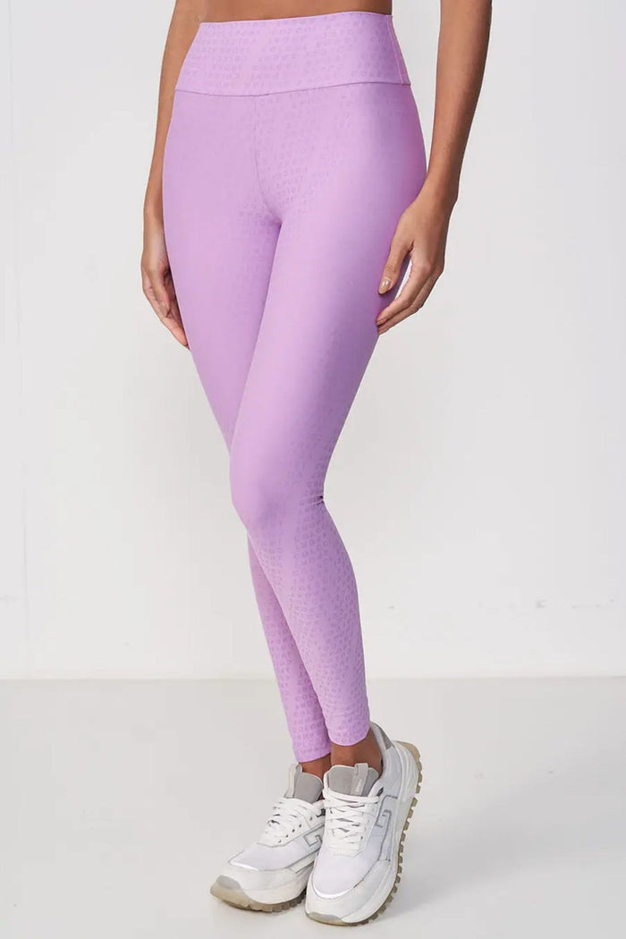 Calza Legging Estampada - Violeta  – Colcci Sport