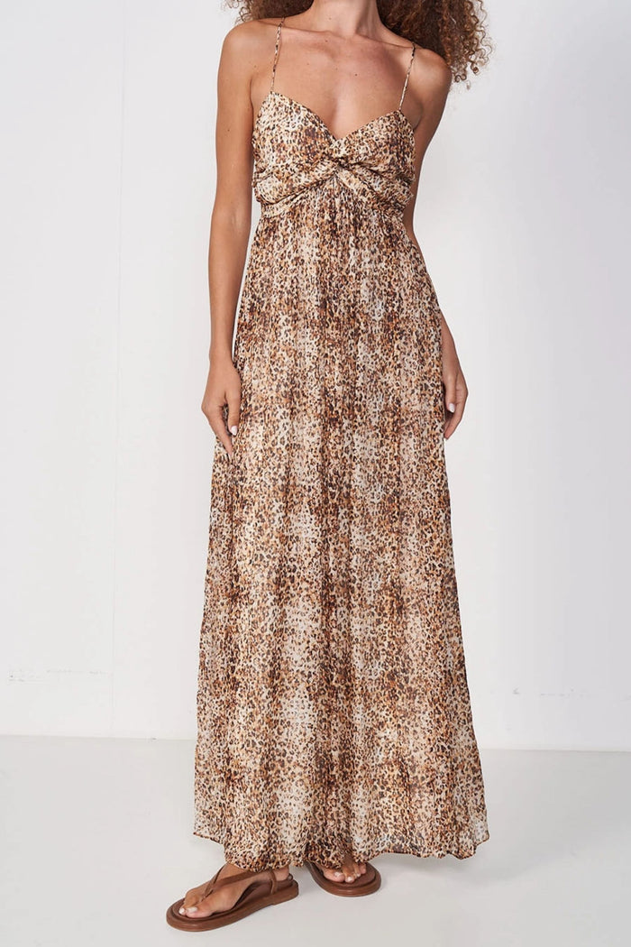 Vestido Largo Estampado Animal Print – Colcci