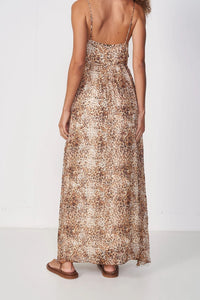 Vestido Largo Estampado Animal Print – Colcci