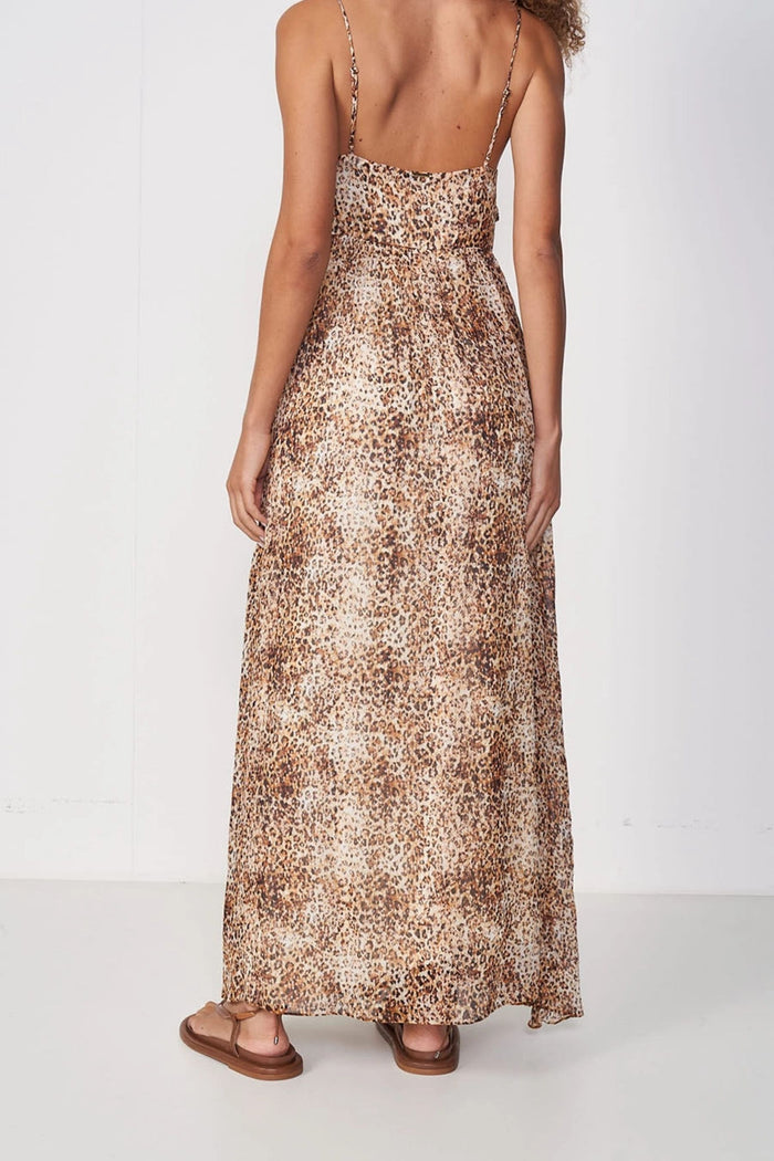 Vestido Largo Estampado Animal Print – Colcci