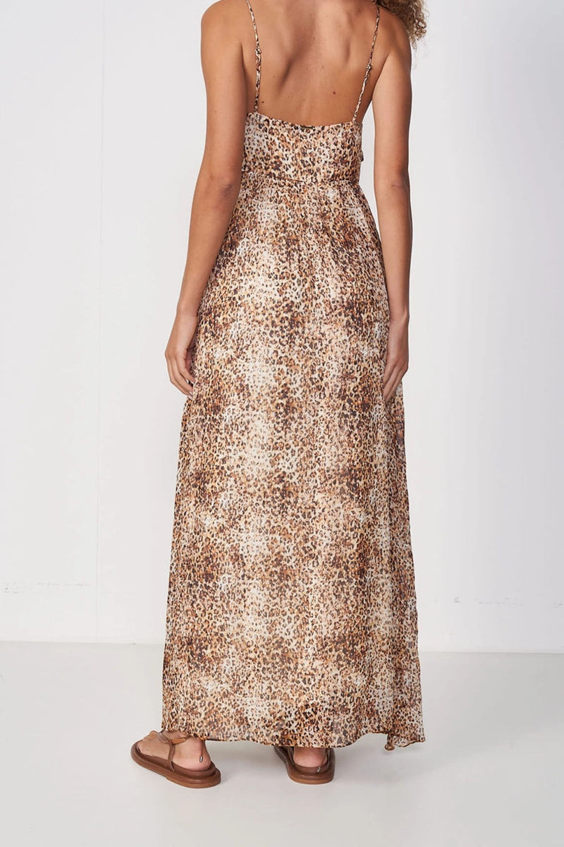 Vestido Largo Estampado Animal Print – Colcci