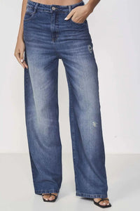 Calza Jeans Femenina Baggy Destroyed Seul – Colcci