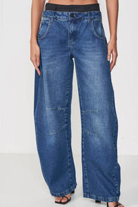 Calza Jeans Femenina Barrel Dublin Índigo – Colcci