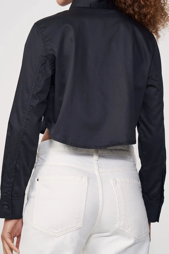 Camisa Cropped con Cuello Bordado – Colcci