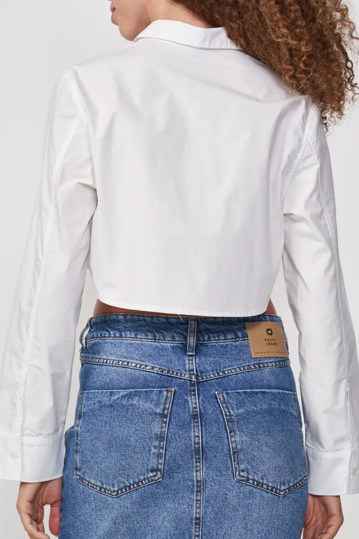 Camisa Femenina Alfaiataria Comfort Off Shell – Colcci