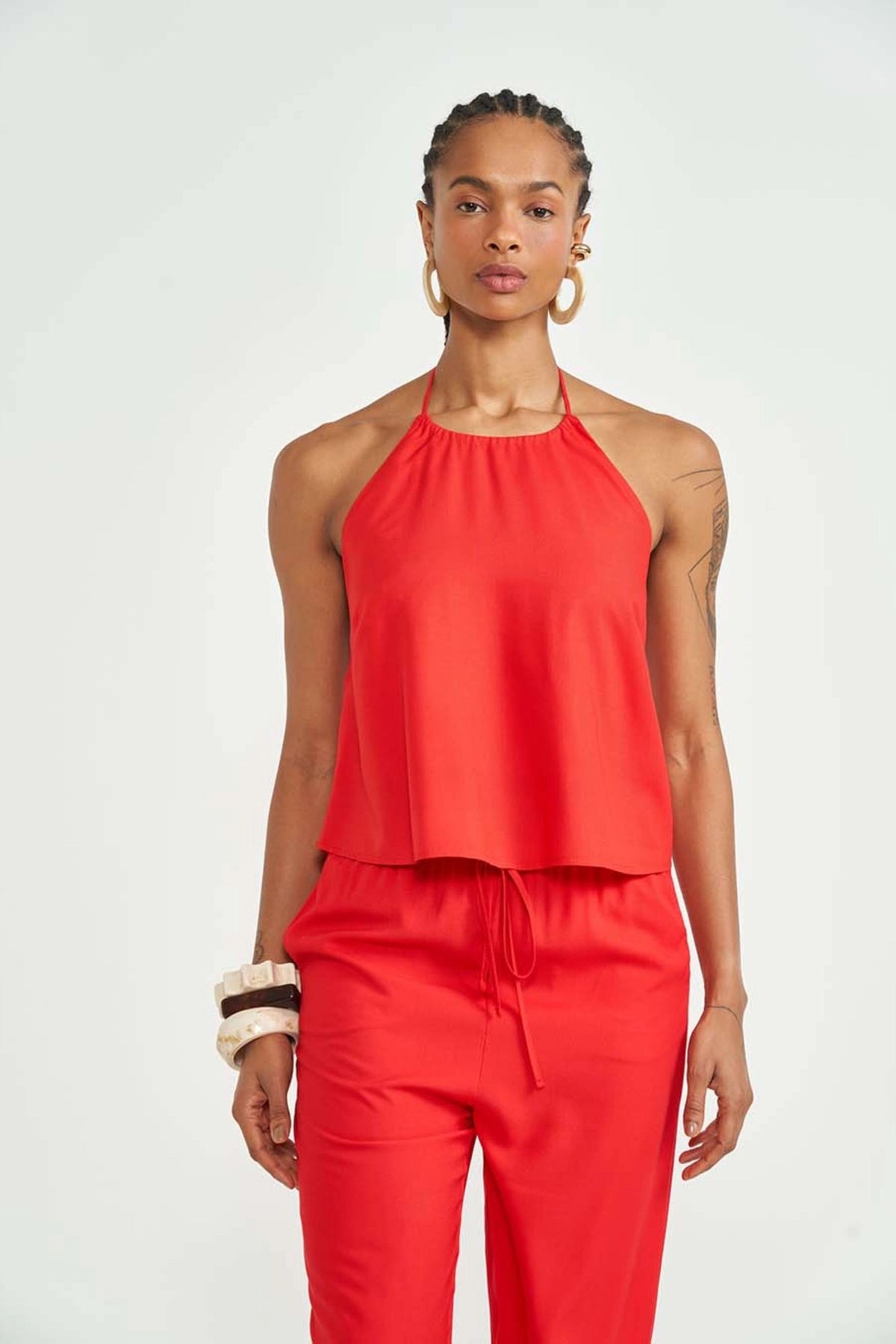 Blusa Loose con Amarre al Cuello Colcci Sport