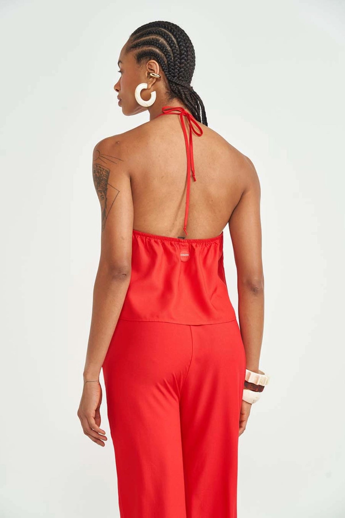 Blusa Loose con Amarre al Cuello Colcci Sport