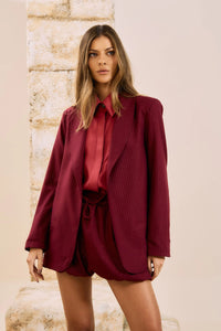 Blazer Risca de Giz Metalizadas