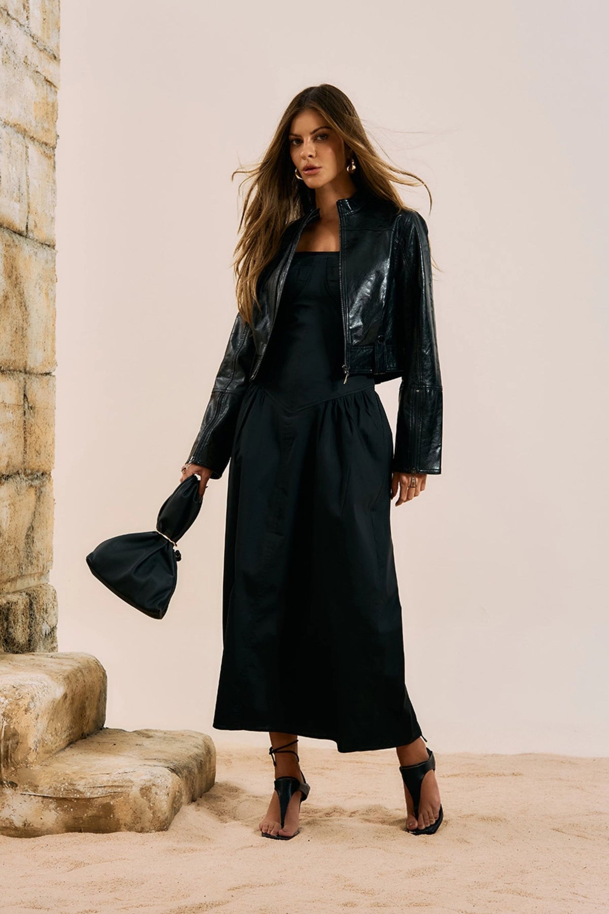 Vestido Midi de Sastrería Corset Estruturado
