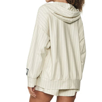 Chaqueta Listrada Com Capuz