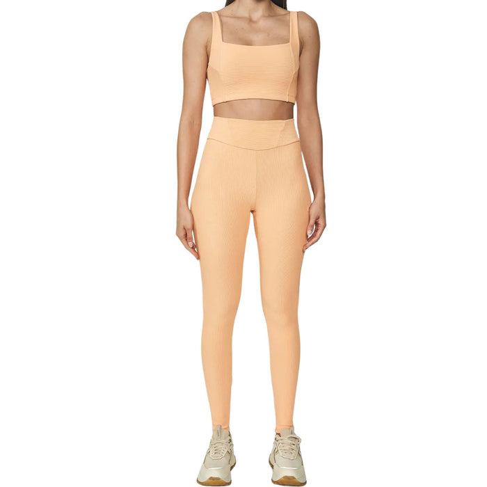 Conjunto Canelado Top y Calza Legging  Soft Peach