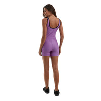 Enterito Corto Fitness Nebula Lilas Oscuro / Negro