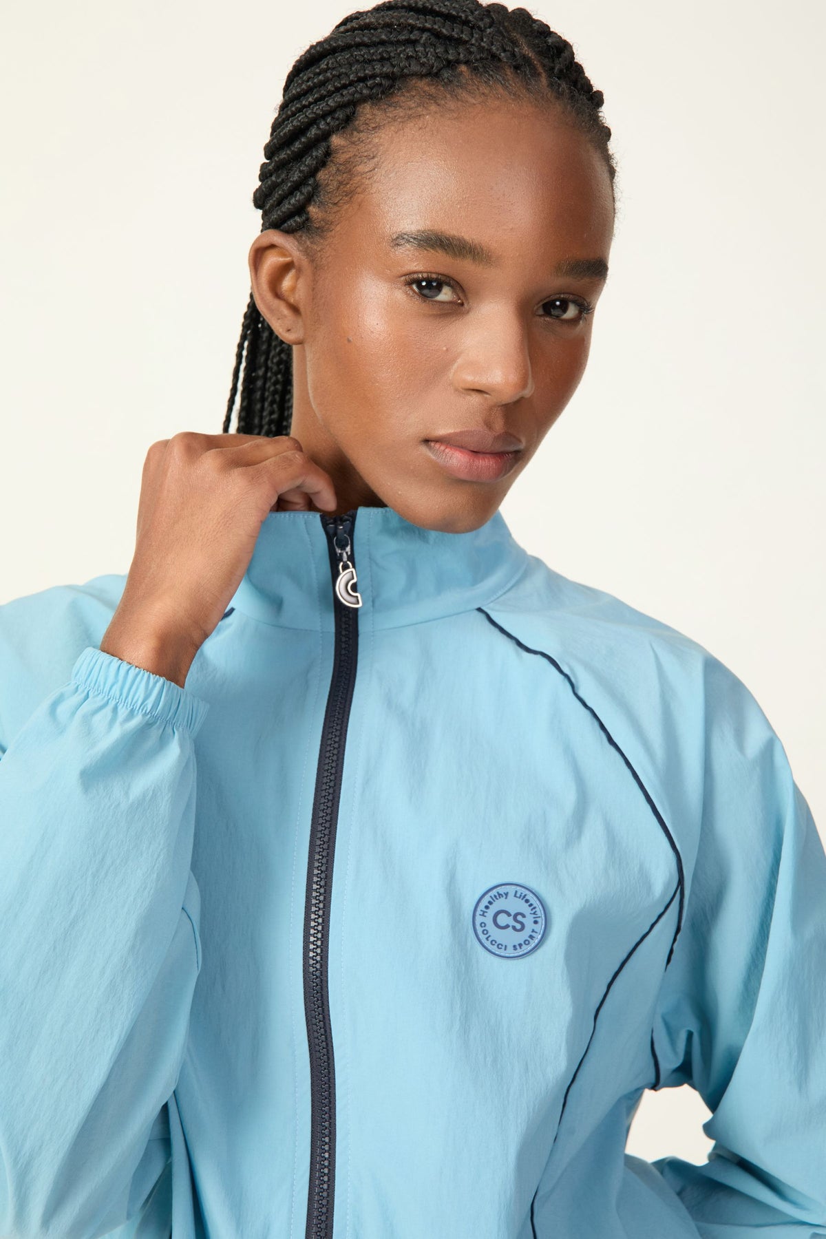 Chaqueta Cortaviento con Cuello Alto Colcci Sport