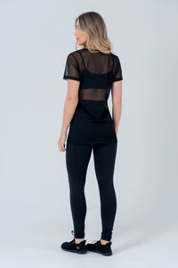 Blusa Tule Básica Bro Negro
