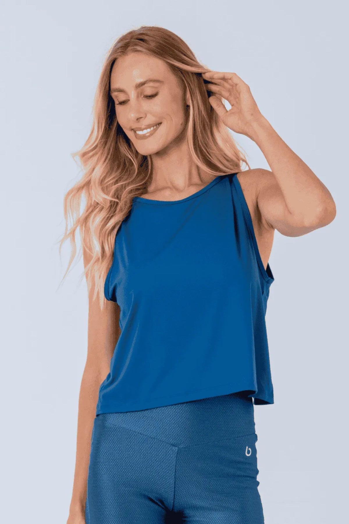 Regata Cropped Sherman Bro Azul Jeans