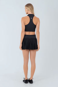 Falda Deportiva Plissada Lucy Negro
